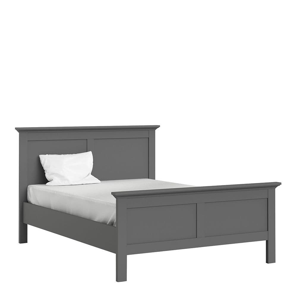 Parisian Chic Double Bed 4ft6 (140 x 190) in Matte Grey